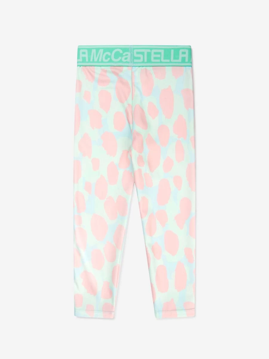 Stella McCartney Kids Girls' Blue Sports Leggings for Active Play & Comfort