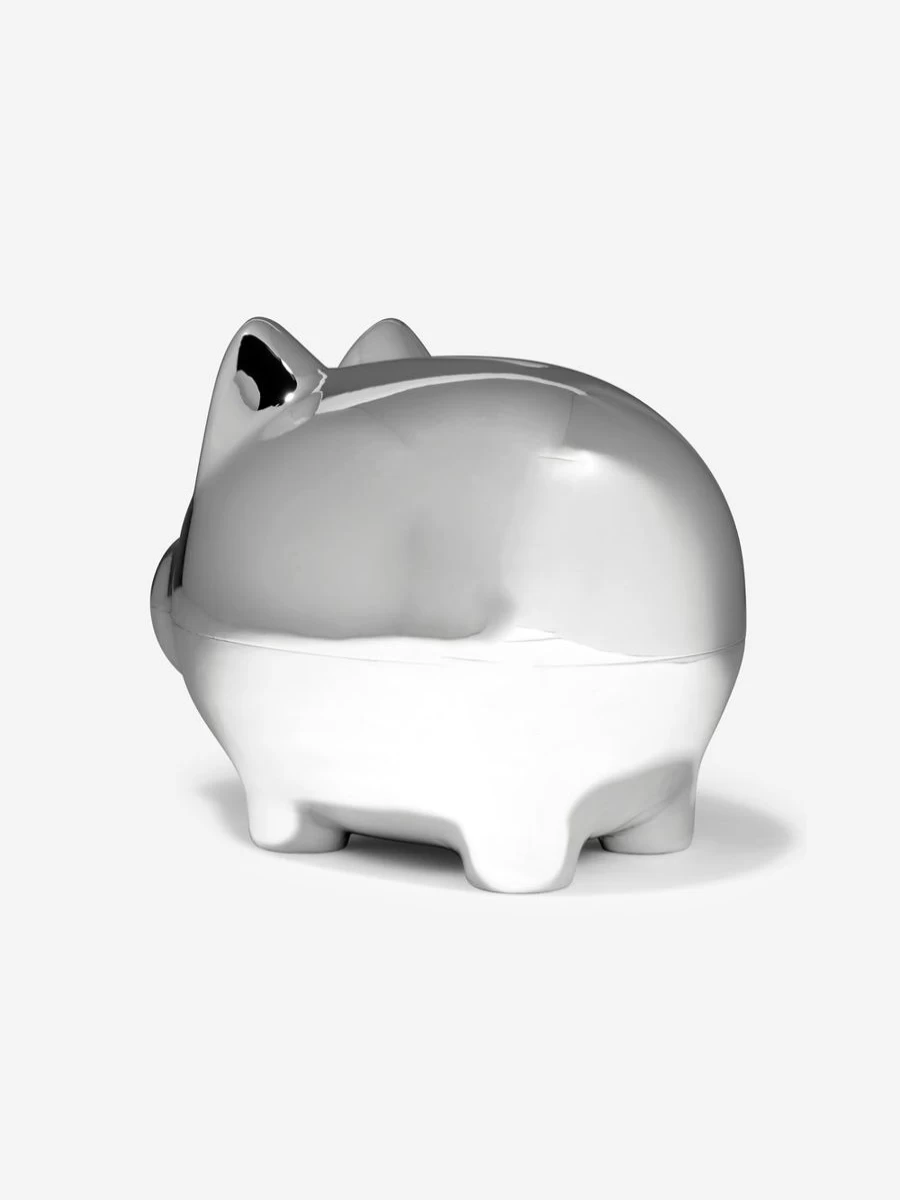 English Trousseau Silver Plated Baby Piggy Bank for Savings & Gifts