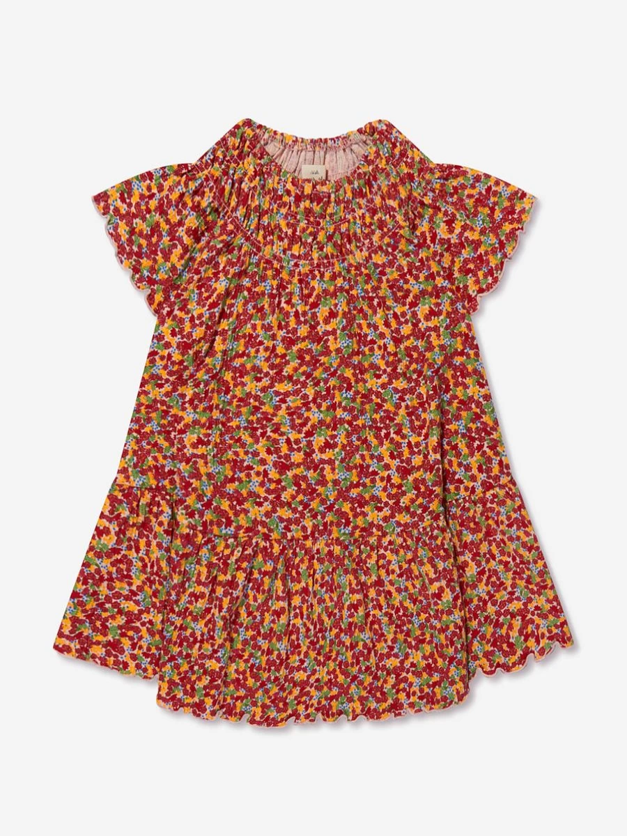Konges Slojd Girls Organic Cotton Dress - Eco-Friendly & Comfortable Kids Dress