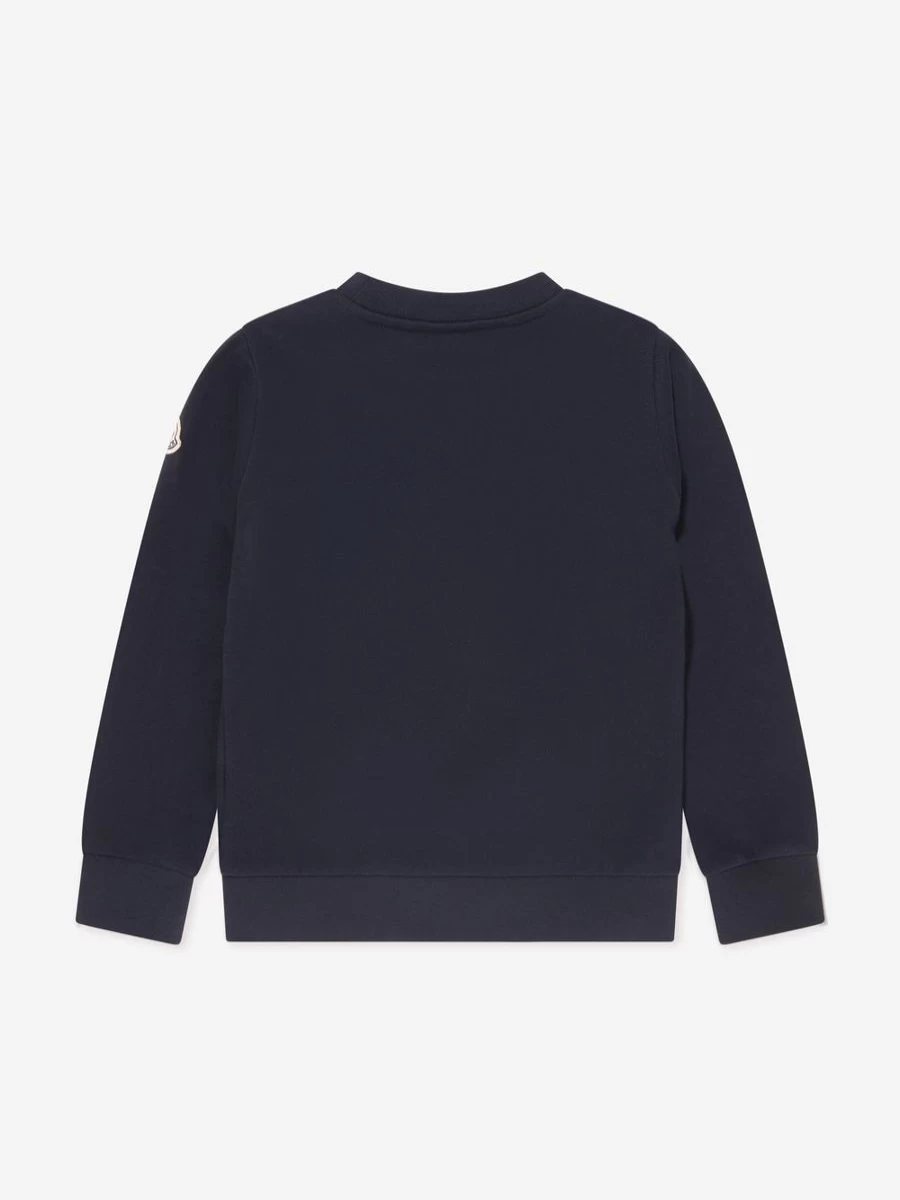 Moncler Enfant Boys Navy Logo Sweatshirt for Kids