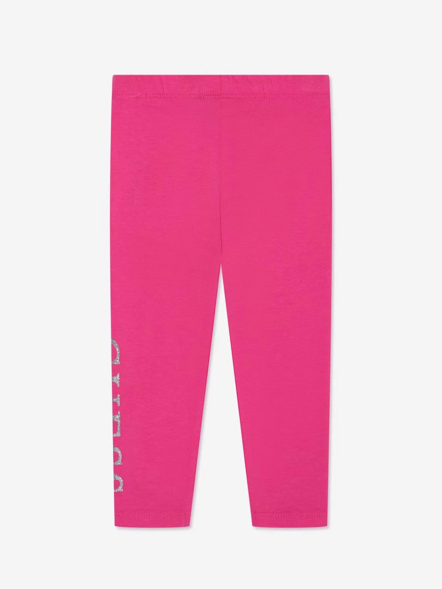 Guess Girls Pink Logo Leggings for Kids - Stylish & Comfortable