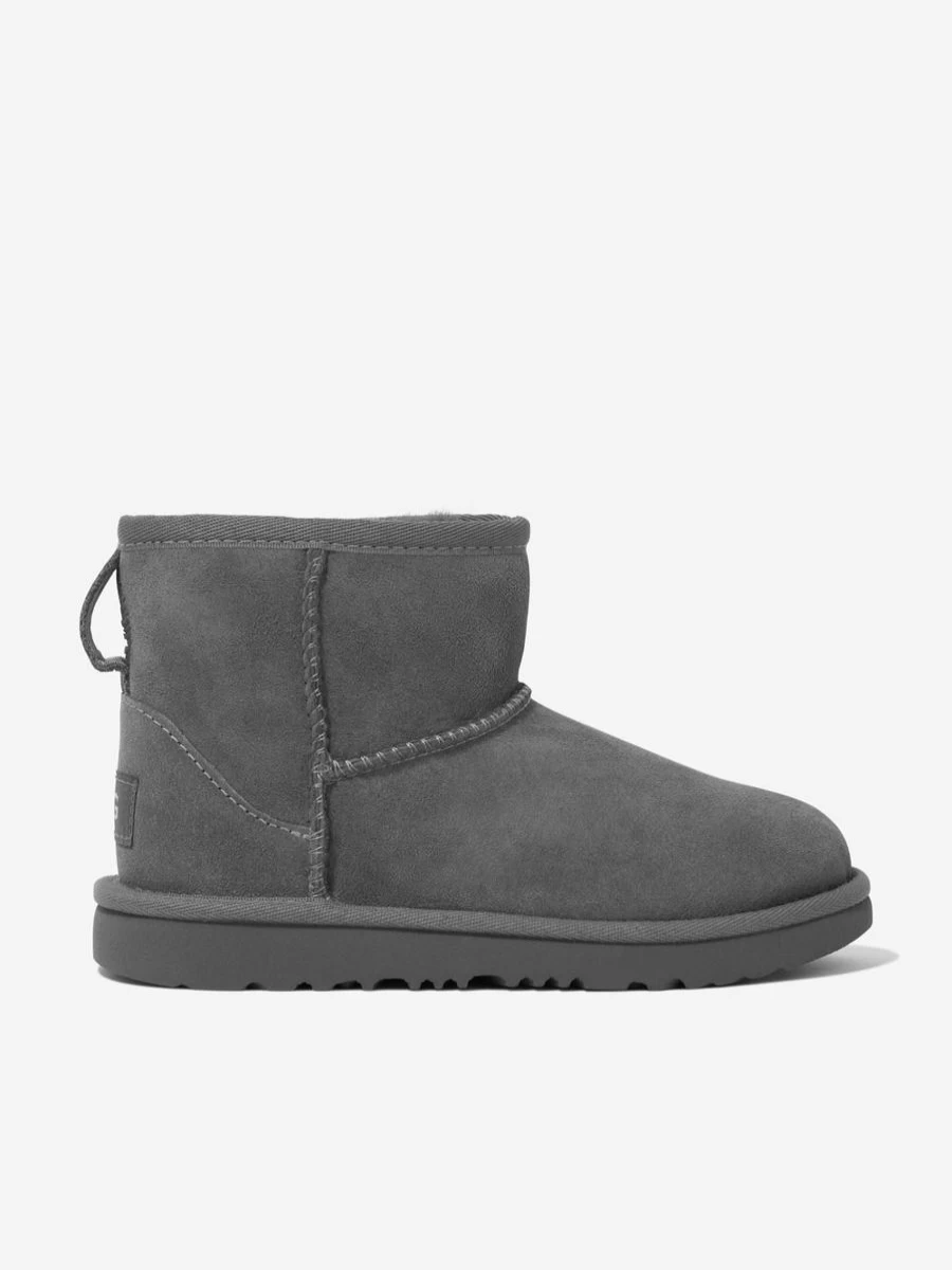 UGG Girls' Classic Mini II Boots in Grey - Kids' Winter Snow Boots