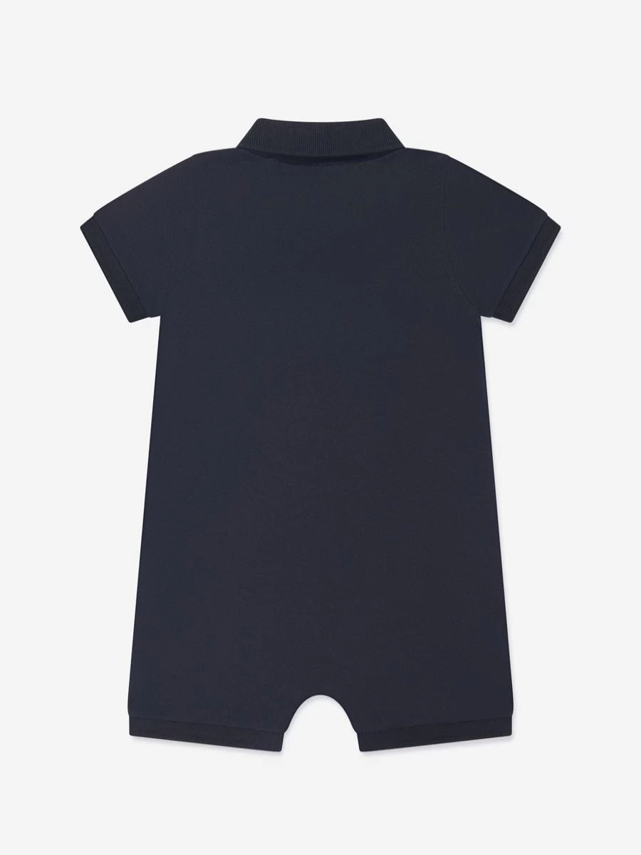Guess Baby Boys Navy Logo Romper - Comfortable & Stylish Outfit