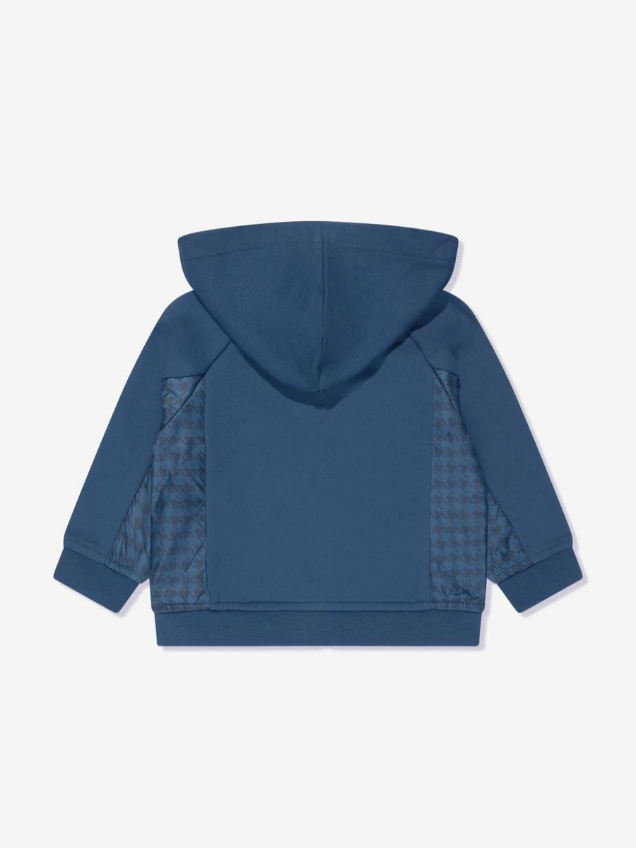 Emporio Armani Baby Boys Blue Zip-Up Hoodie
