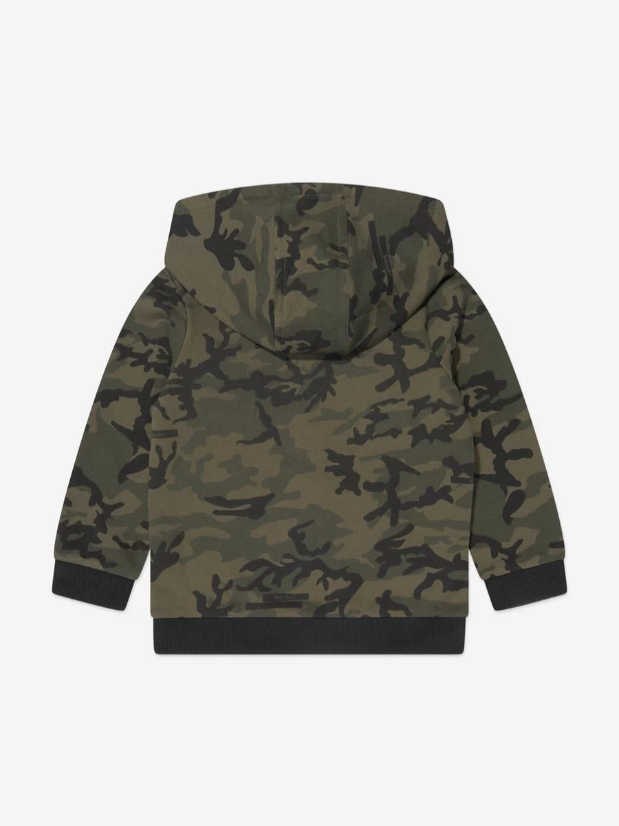 Timberland Baby Boys Green Camouflage Hoodie - Warm & Comfortable Pullover