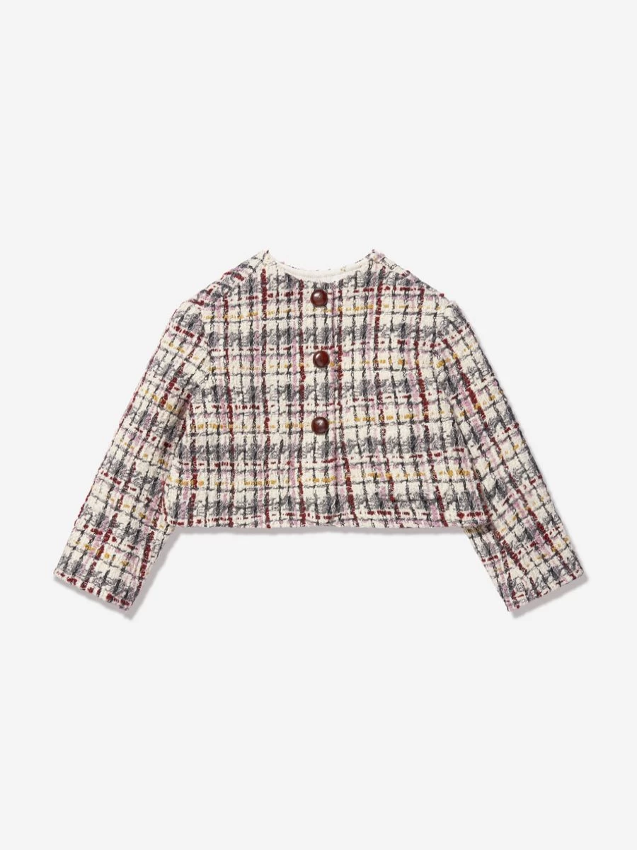 Bonpoint Teen Girls Tabitha Boucle Jacket - Multicolor Coats for Teens