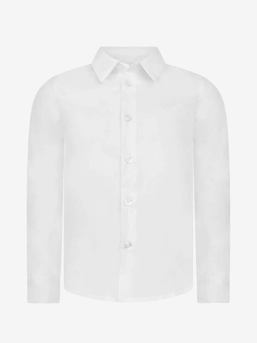 Emporio Armani Teen Boys Cotton Long Sleeve Shirt | Branded Casual Wear