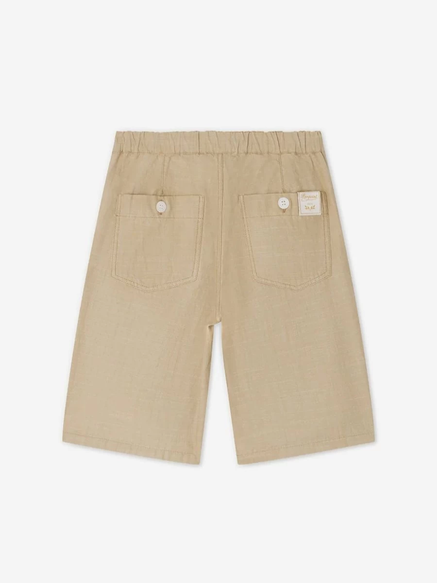 Bonpoint Boys Beige Conway Shorts for Kids - Premium Cotton Comfort