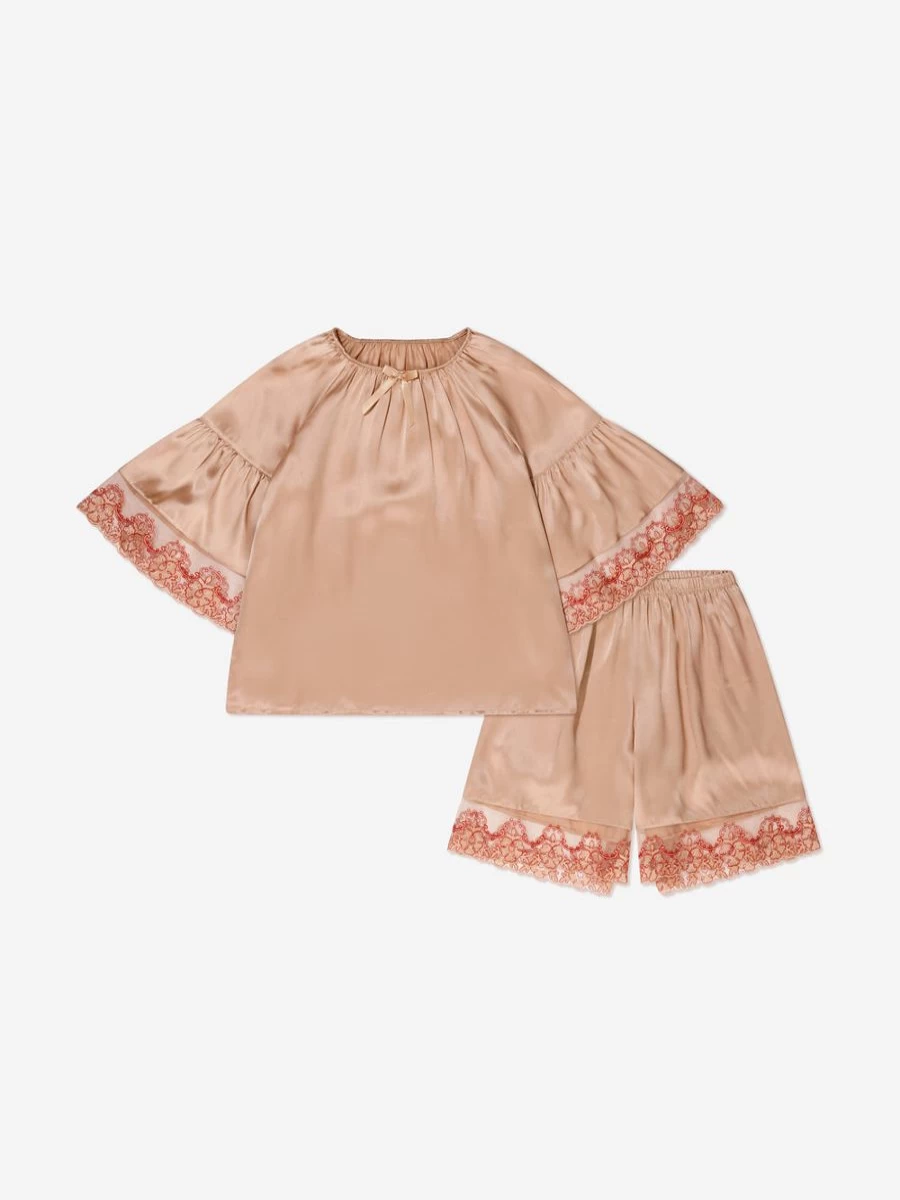"Amiki Teen Girls' Silk Adriana Pyjamas – Luxurious Sleepwear for Teens"
