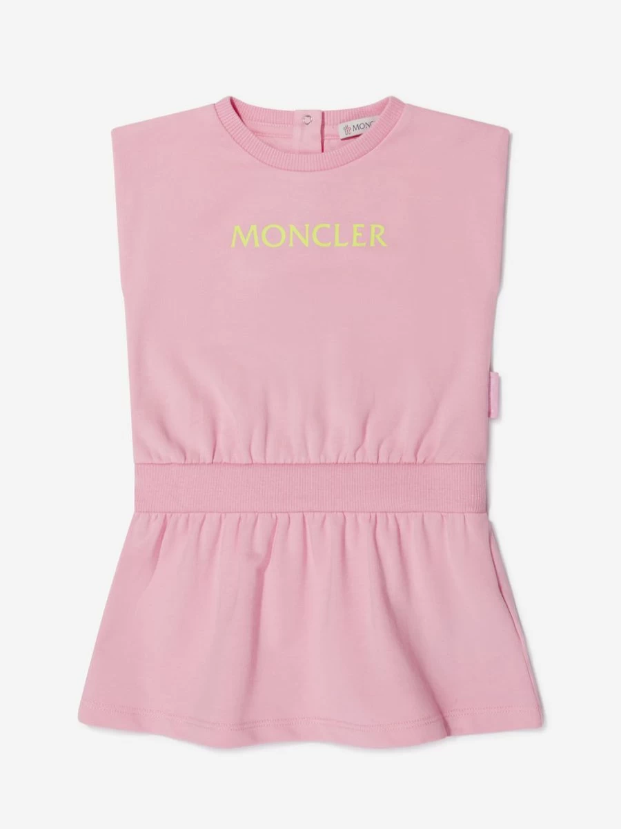 Moncler Enfant Baby Girls Stretch Logo Sweater Dress - Soft & Stylish Knit Dress for Infants