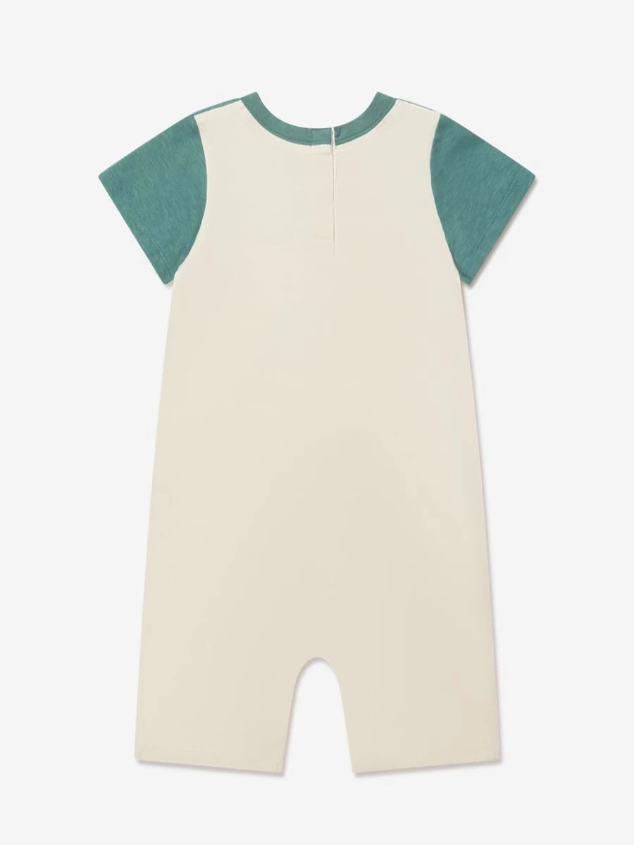 Gucci Kids Baby Boys Green Logo Romper - Stylish & Comfortable Outfit
