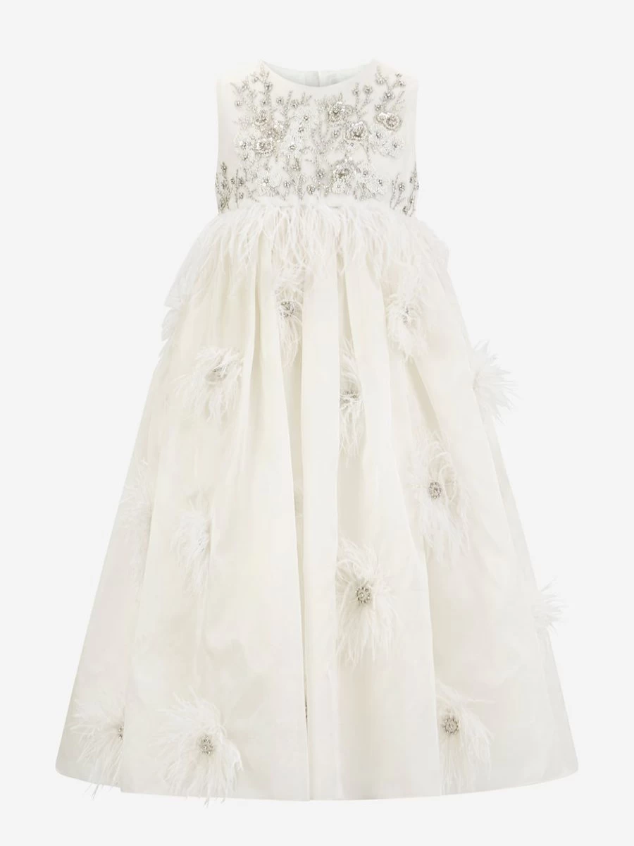 "Maison Ava Ivory Lilly Occasion Dress for Teen Girls"