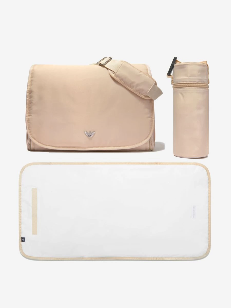 Emporio Armani Girls Baby Changing Bag - 40cm Wide, Stylish Diaper Tote for Mothers