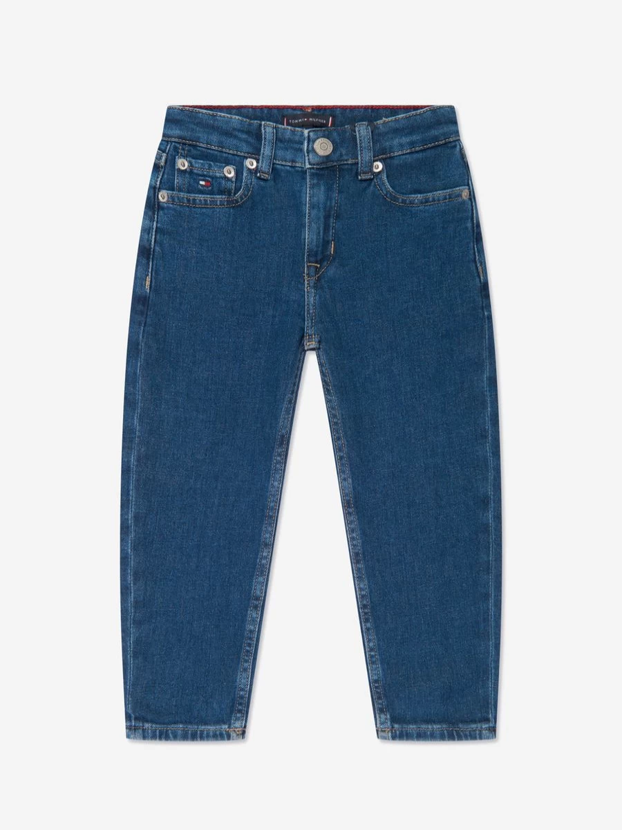 Tommy Hilfiger Boys Blue Clean Wash Archive Jeans for Kids