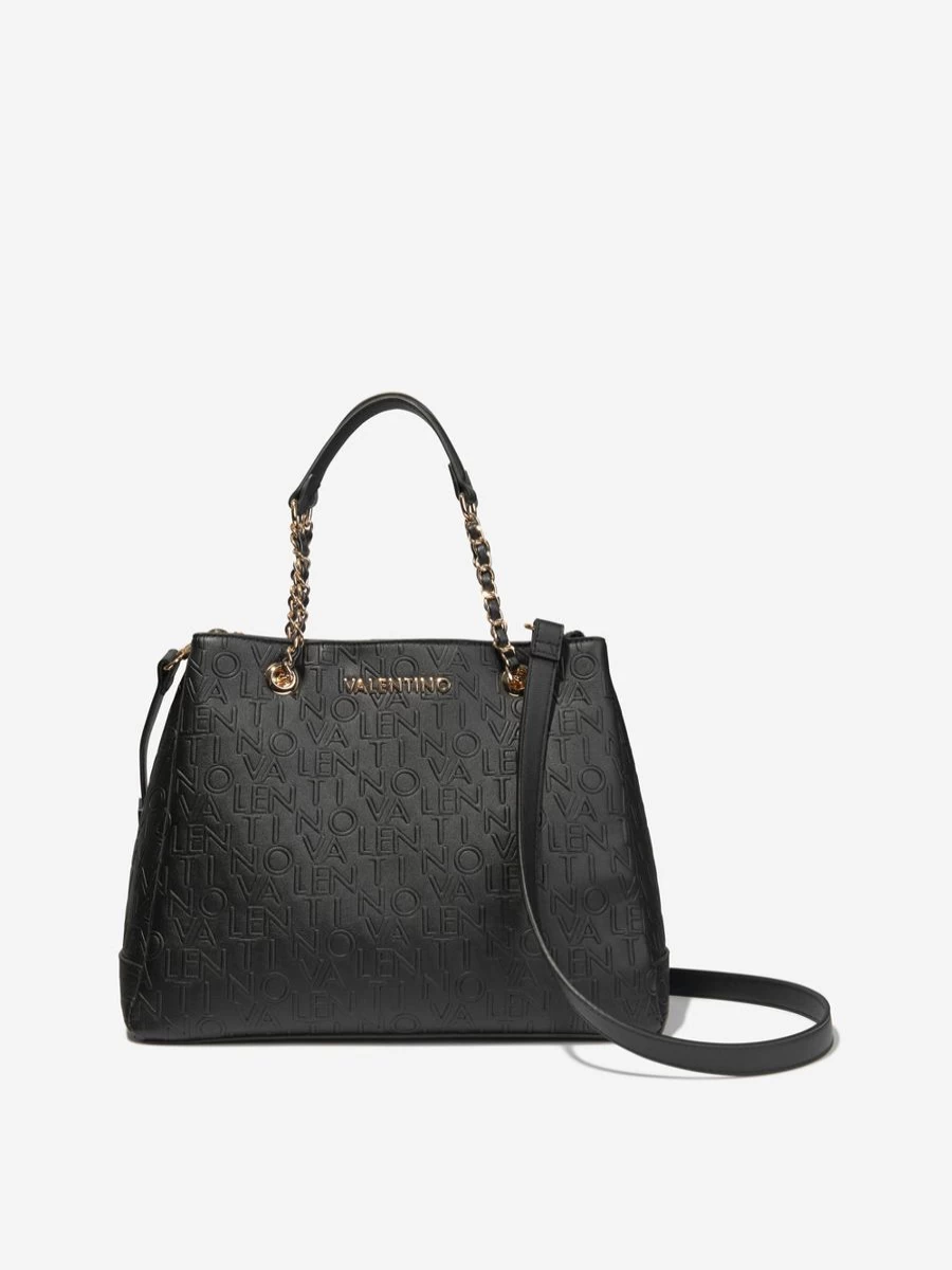Valentino Girls Black Relax Shopping Bag 31.5cm Wide Fashion Tote Handbag