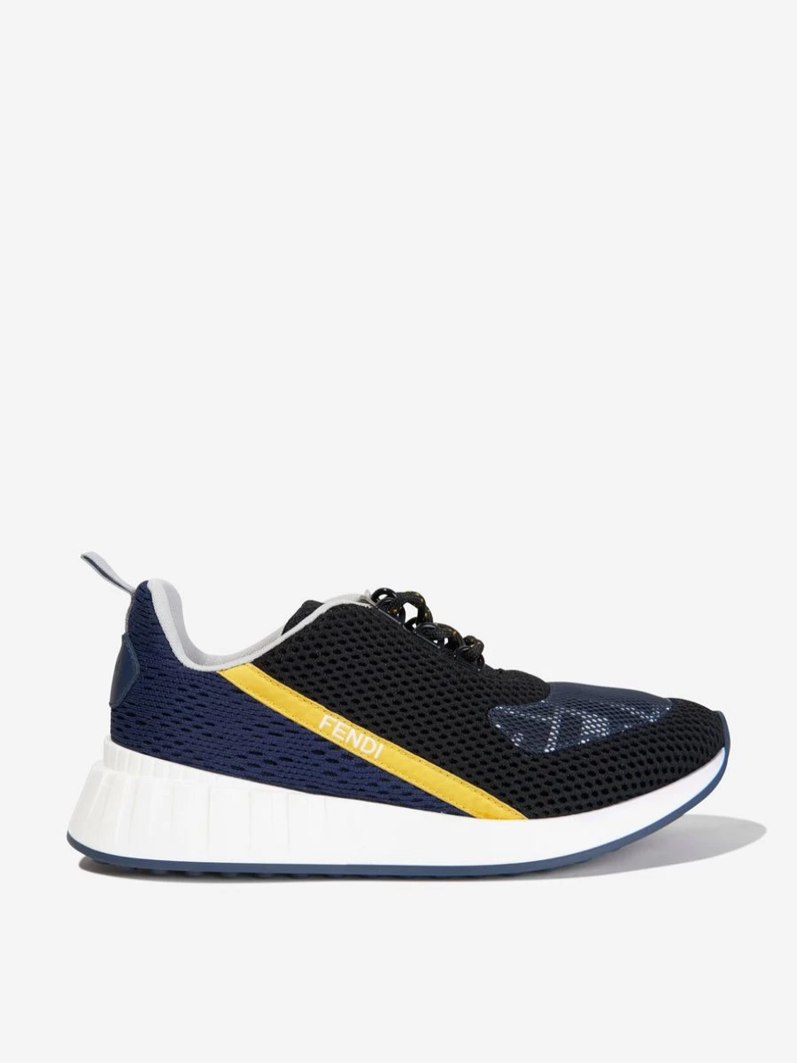 Fendi Kids Boys Navy Technical Trainers | EU Childsplay Sneakers