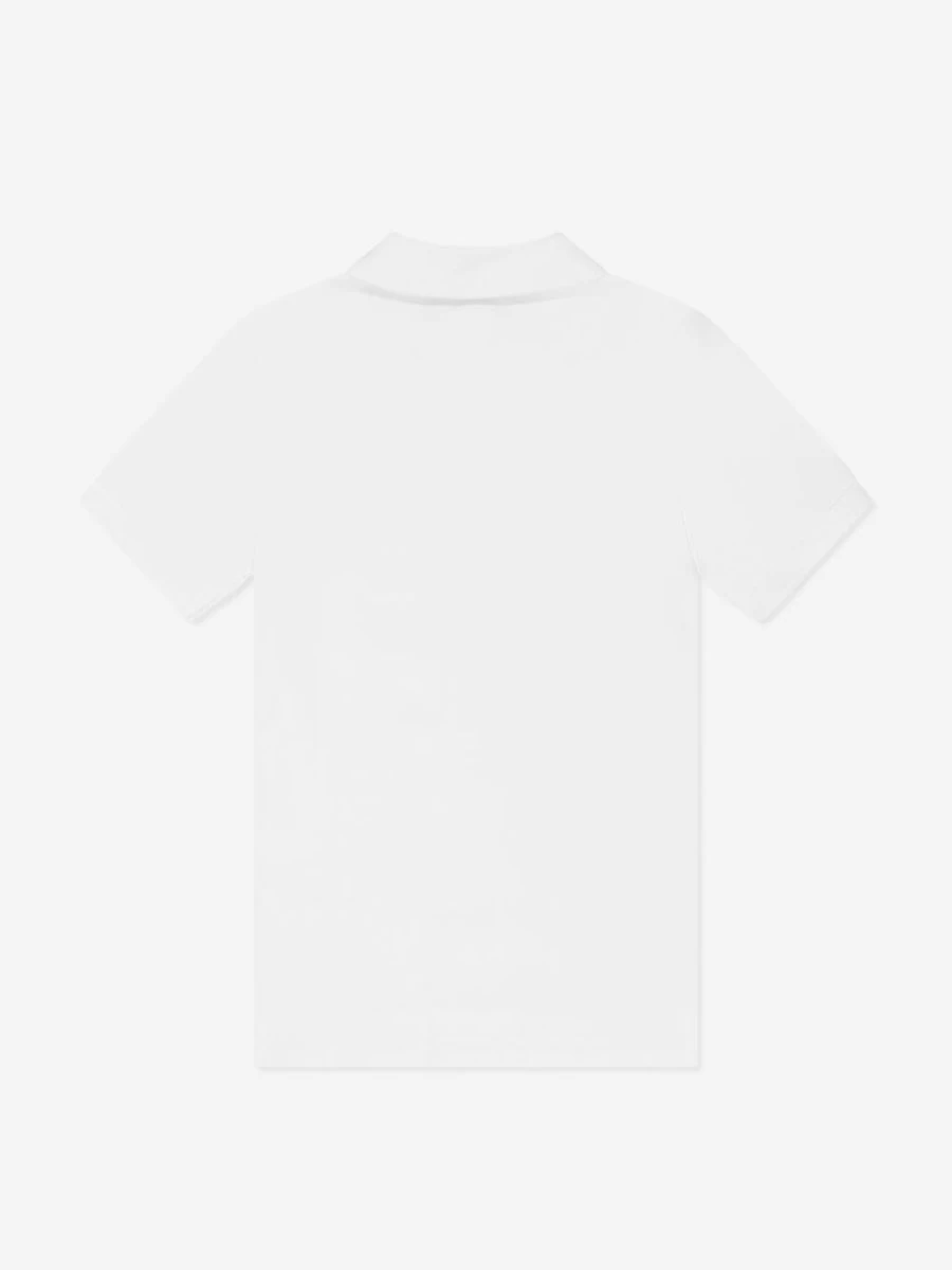 Ralph Lauren Kids Boys' Classic White Logo Polo Shirt - Premium Cotton Short Sleeve Top