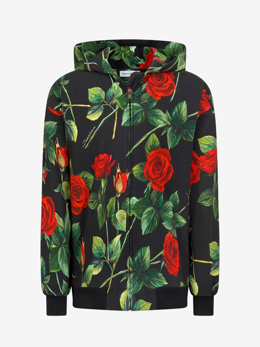 Dolce & Gabbana Kids Girls Zip Up Hooded Jacket