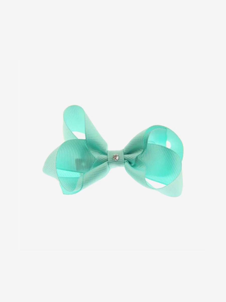 Dotty Daydreams Teen Girls Tropic Green Bow Hair Clip - Stylish Hair Accessory for Teens