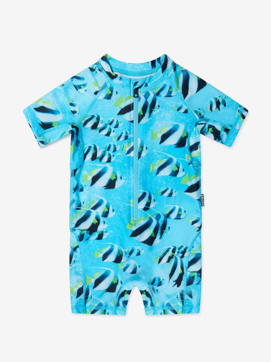 Molo Boys' Blue All-in-One Swimsuit for Baby & Toddler