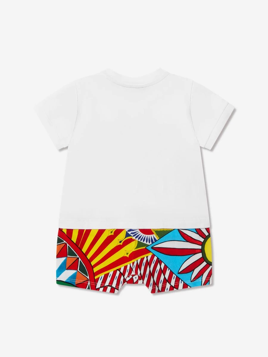 Dolce & Gabbana Kids Baby Boys Multicolor Logo Romper - Stylish & Comfortable Outfit