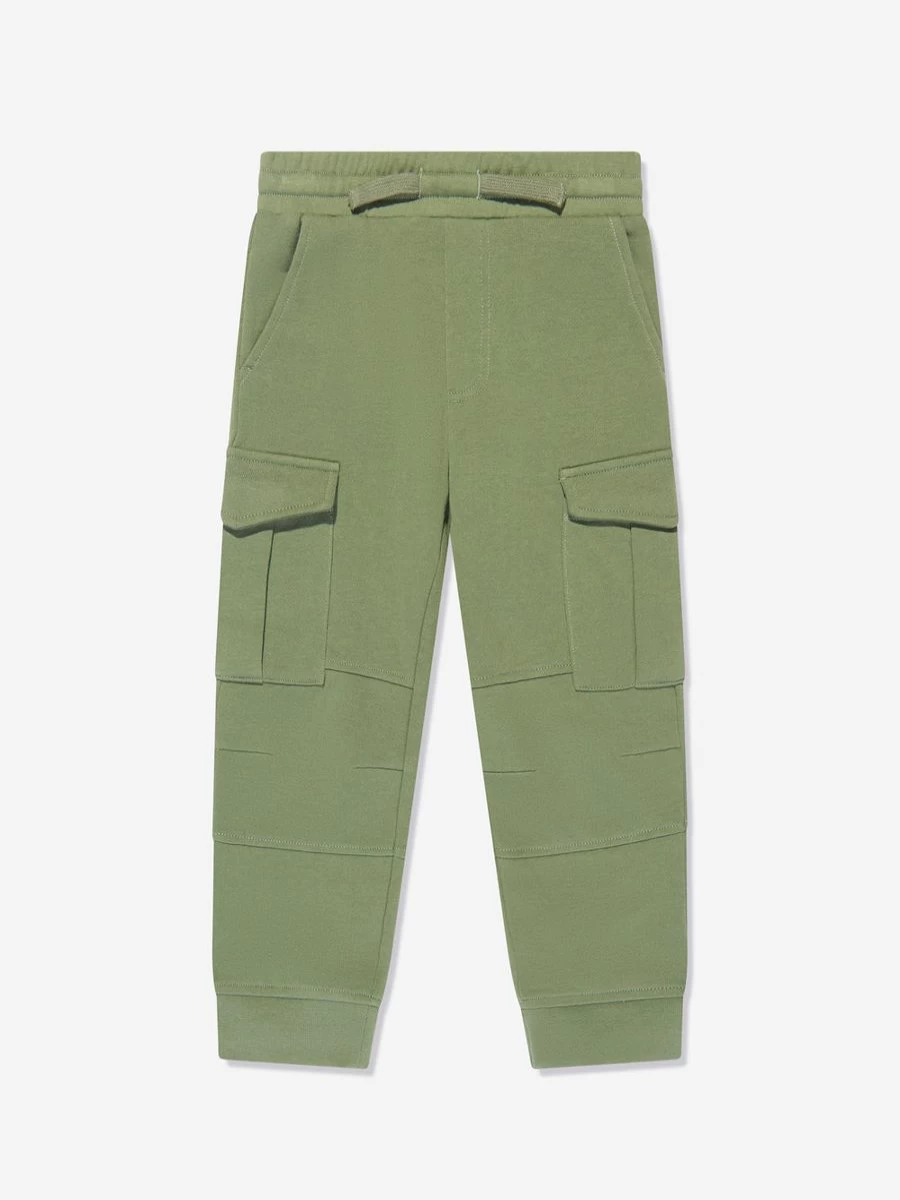 Stella McCartney Kids Teen Boys Green Cargo Joggers Pants