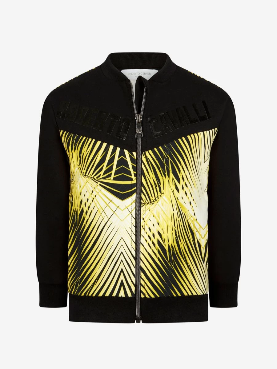 Roberto Cavalli Boys' Cotton Sweatshirt - Trendy Casual Top for Boys