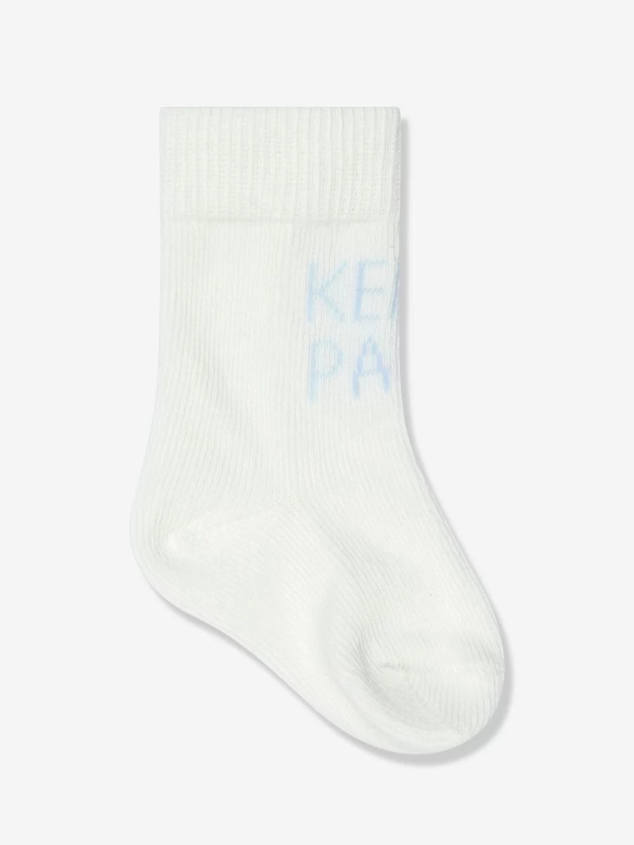 KENZO KIDS Baby Boys' Blue Socks Set - 2 Pack Soft Cotton Comfortable Ankle Socks