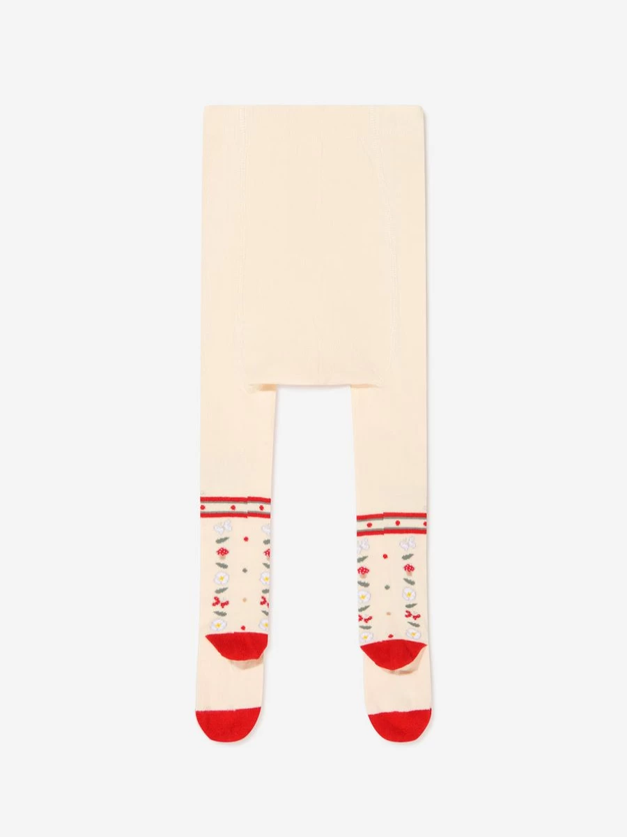 Monnalisa Teen Girls Jacquard Tights - Elegant & Comfortable Tights for Teens | Childsplay Clothing