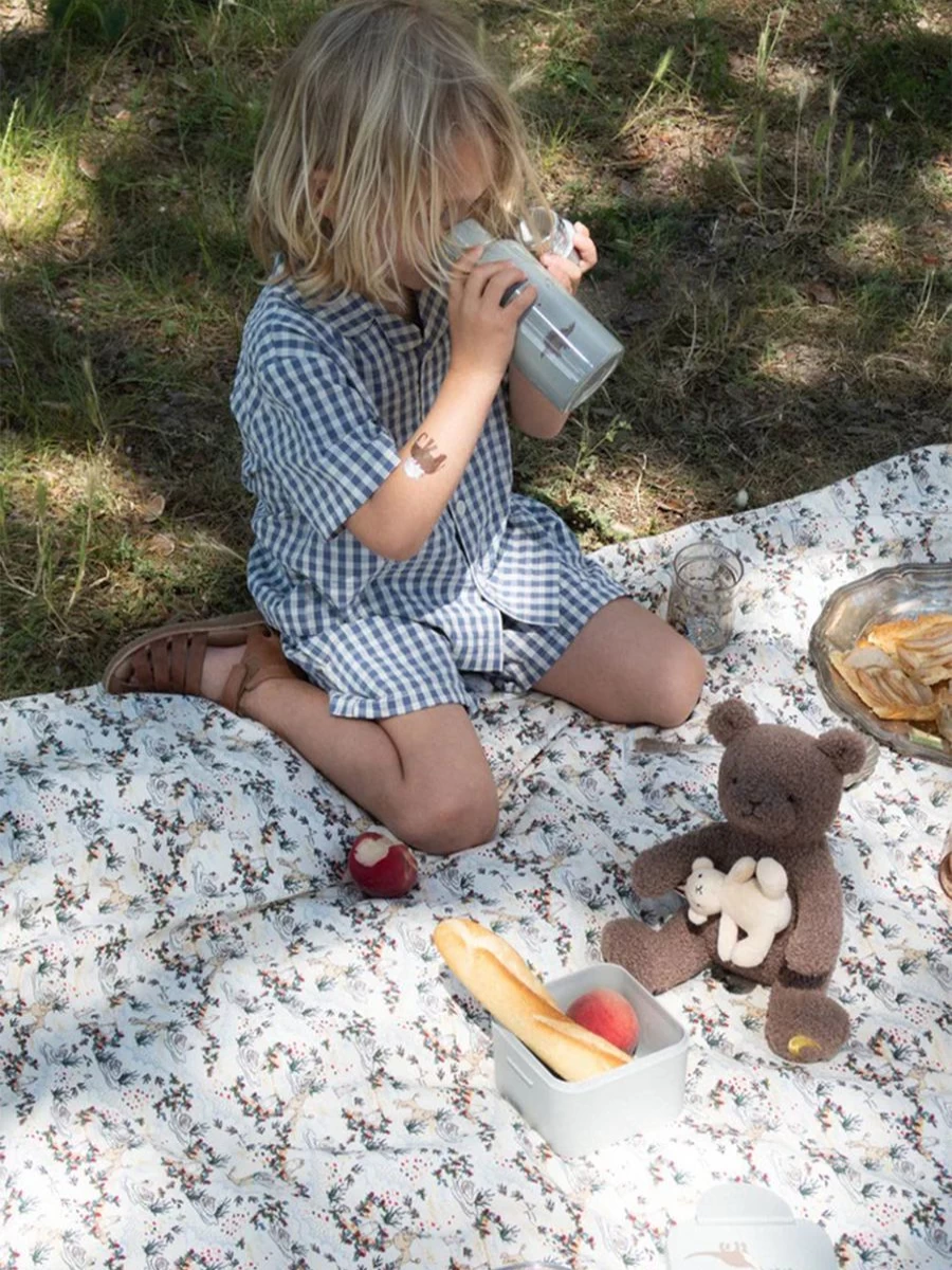 Konges Slojd Brown Musical Teddy Bear Activity Toy for Babies - 24cm Soft Plush Cuddly Gift