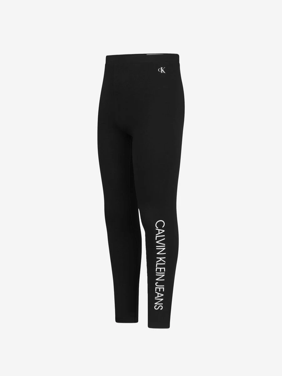 Calvin Klein Jeans Girls' Logo Leggings for Kids | Stylish & Comfortable