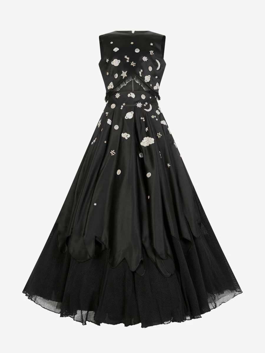 "Maison Ava Black Wednesday Occasion Dress for Teen Girls"
