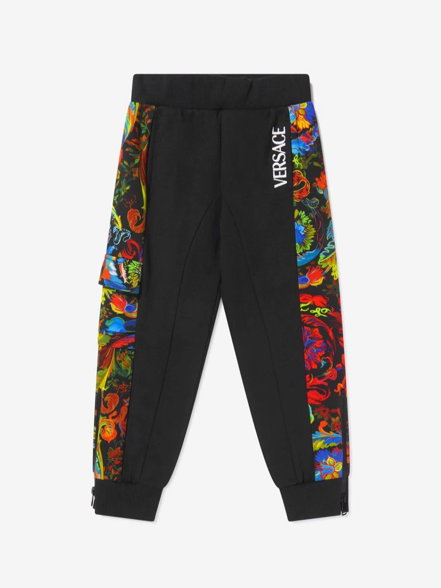 Versace Boys Kaleidoscopic Barocco Sweatpants - Kids Luxury Designer Joggers