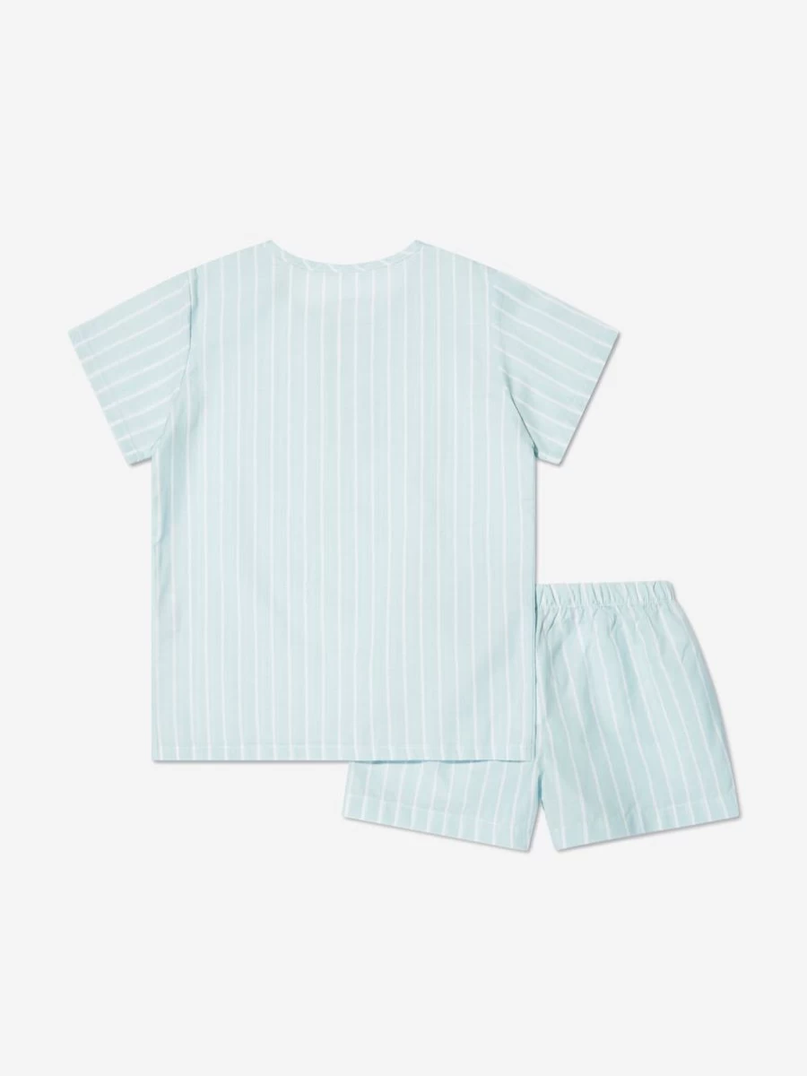 Amiki Children Boys Harry Blue Striped Short Sleeve Pyjama Set