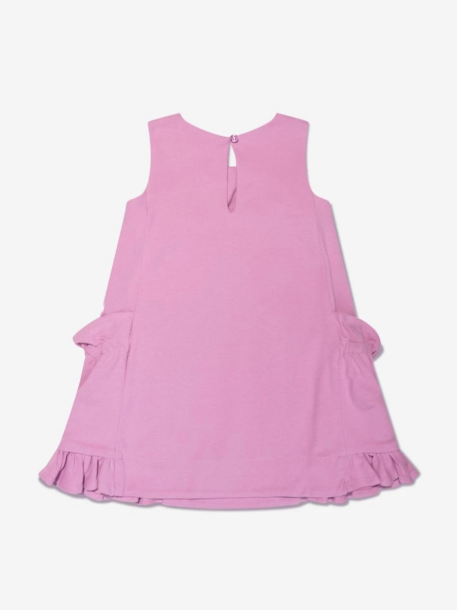 Emporio Armani Baby Girls Pink Frilly Dress - Elegant & Stylish Party Outfit