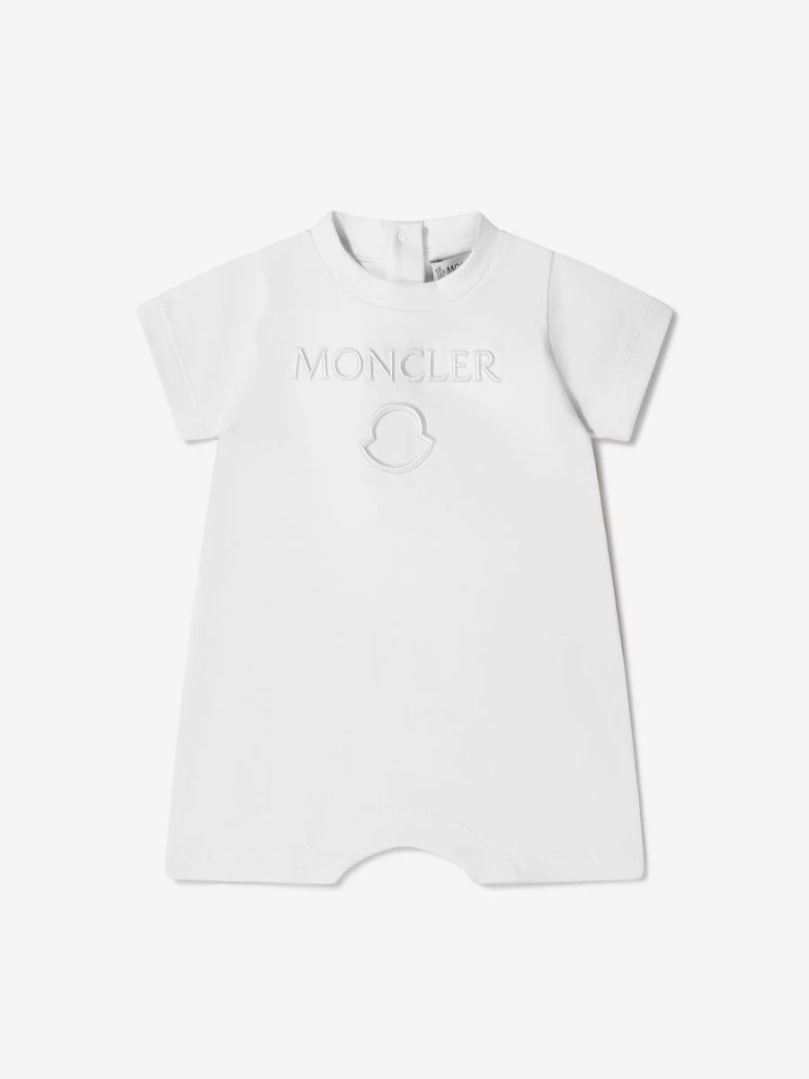 Moncler Enfant Girls' Logo Romper - Stylish Baby Unisex Jumpsuit