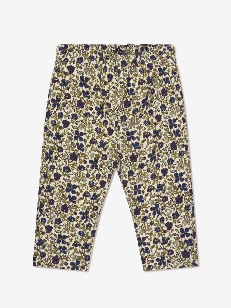 Bonpoint Girls' Floral Tweety Printed Beige Trousers for Baby & Toddler