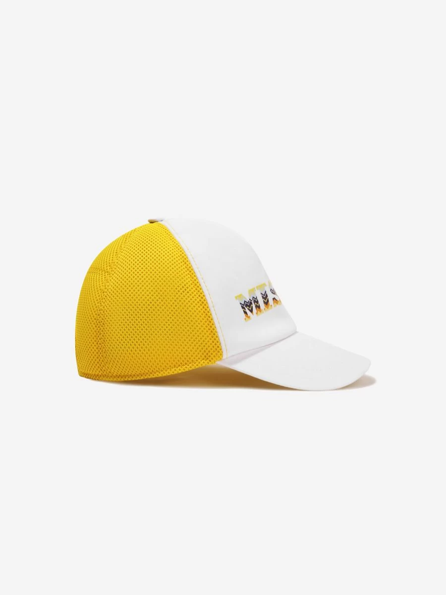 Missoni Teen Boys White Logo Cap - Stylish & Trendy Baseball Hat for Teens