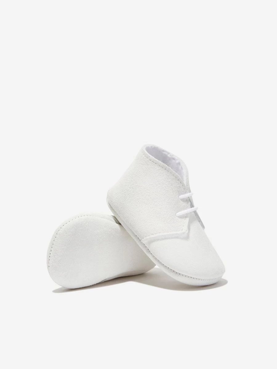 Paz Rodriguez Ivory Baby Boys First Walkers Soft Sole Pre-Walker Shoes