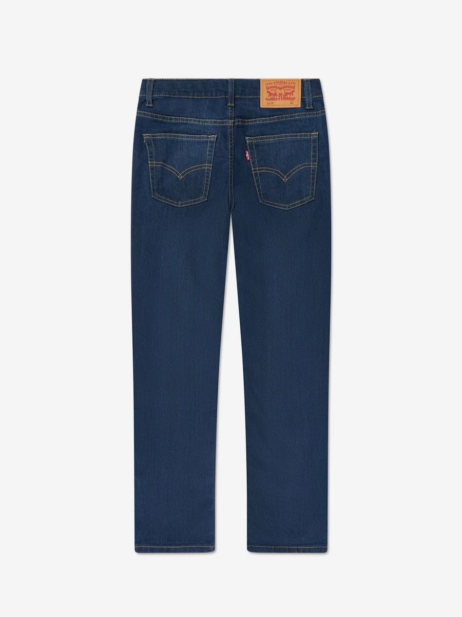 Levi's Kids Boys Slim Fit 511 Denim Jeans - Cotton Stretch Comfortable Jeans for Active Boys