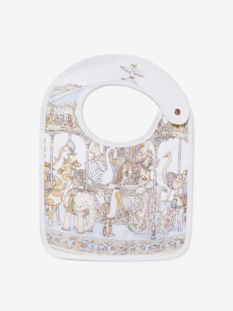 Atelier Choux Baby Carousel Organic Cotton Bib - Soft & Absorbent for Infants