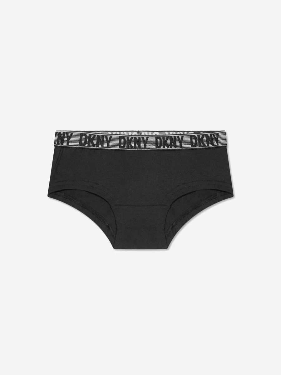 DKNY Girls 3-Pack Black Hipster Underwear Set for Teens & Juniors