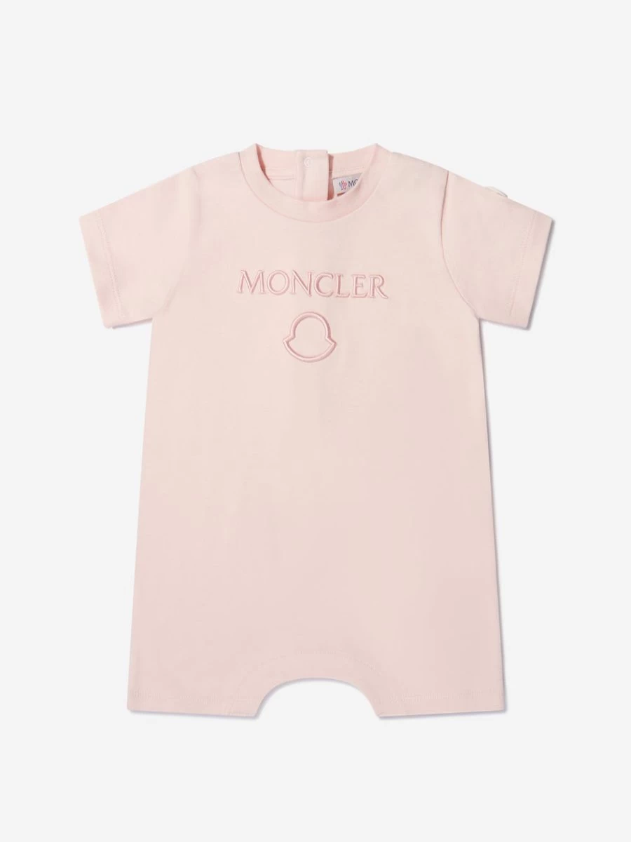 Moncler Enfant Girls' Logo Romper - Stylish Baby Unisex Bodysuit