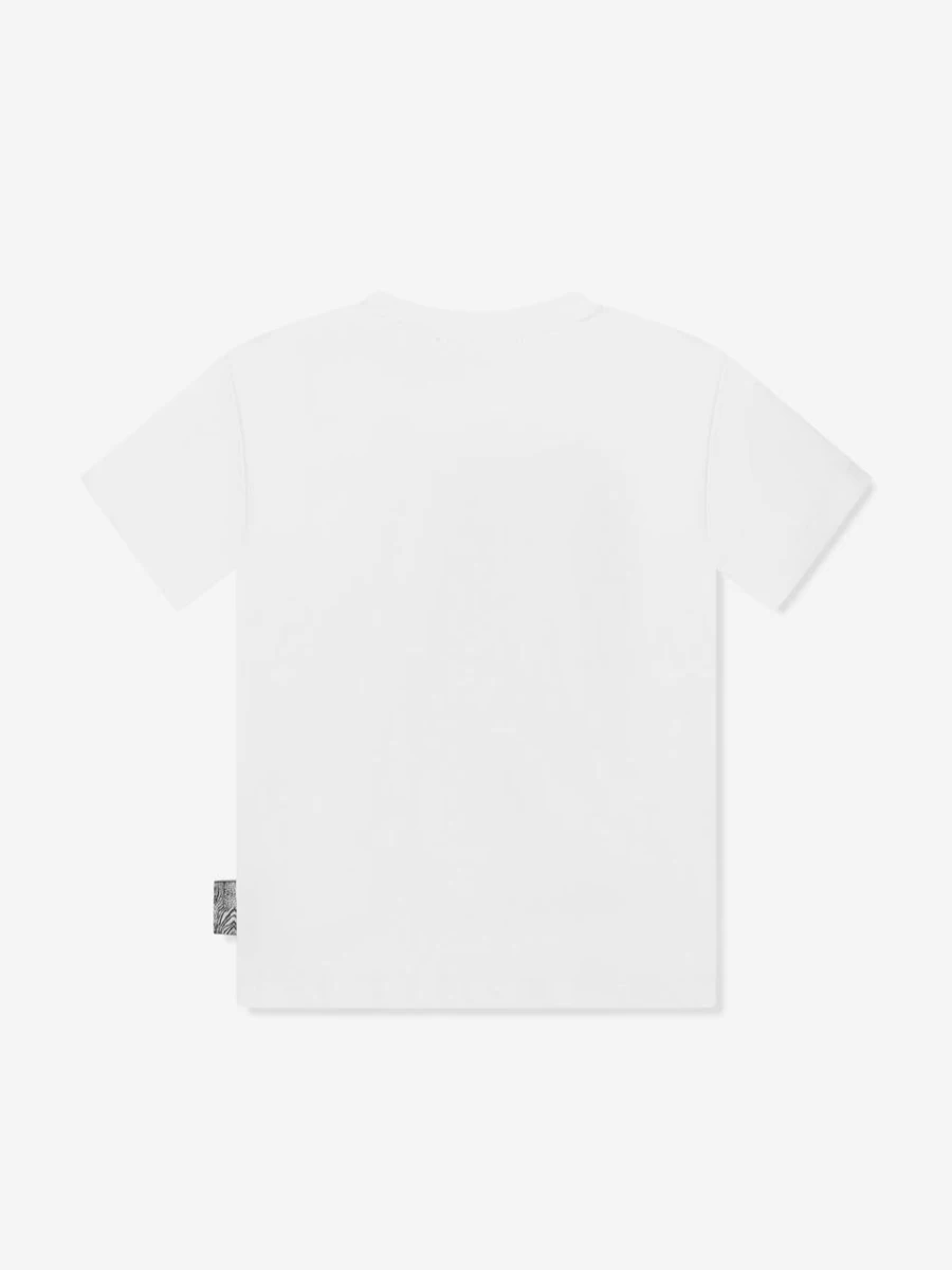 Roberto Cavalli Boys White Tiger Print T-Shirt for Kids
