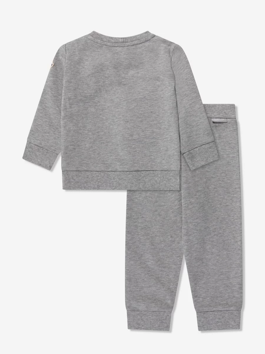 Moncler Enfant Baby Boys Grey Logo Tracksuit - Stylish & Comfortable Outfit