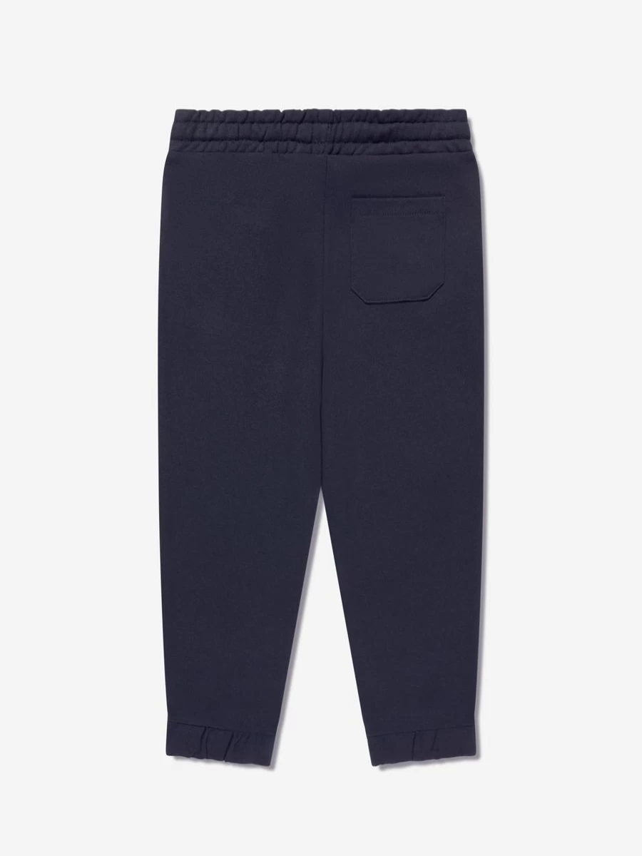 Guess Boys Navy Logo Print Jogger Pants Casual Comfortable Athletic Sweatpants