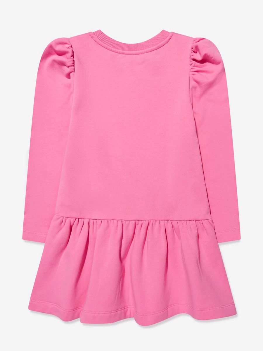 Moschino Kids Pink Teddy Bear Sweater Dress for Teen Girls