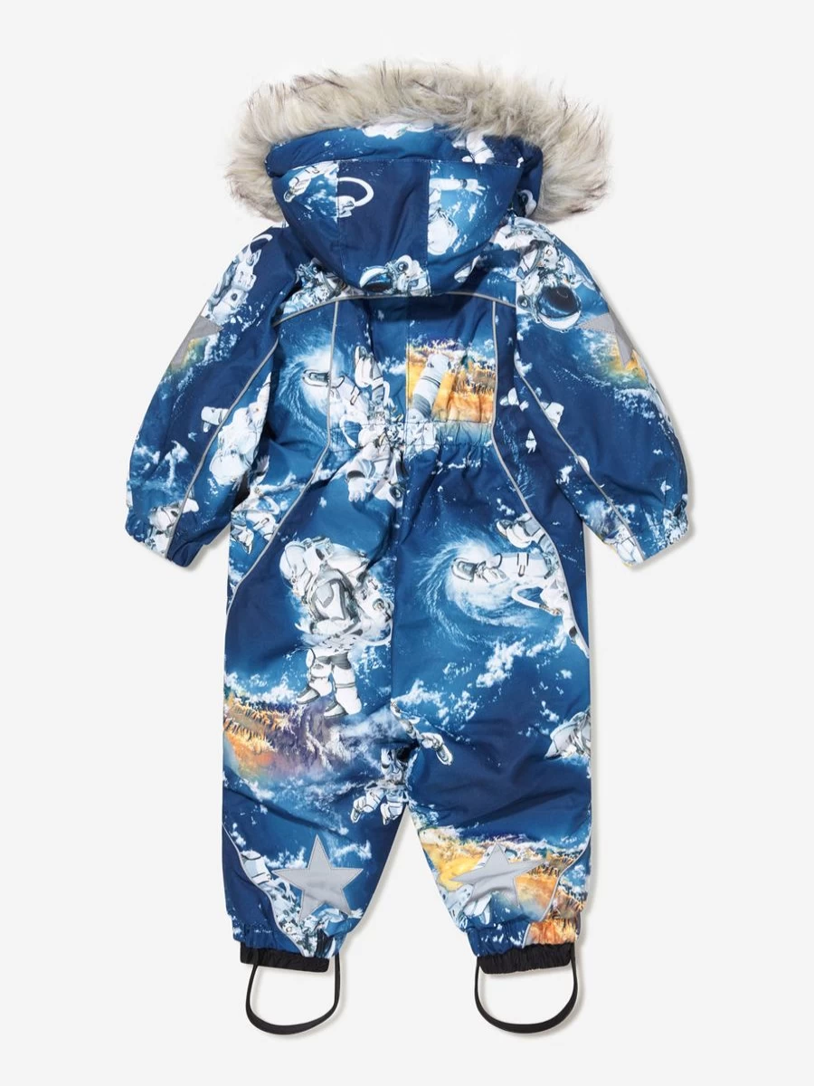 Molo Boys' Winter Hooded Space Snowsuit - Warm & Stylish Outerwear for Kids | Childsplay Clothing