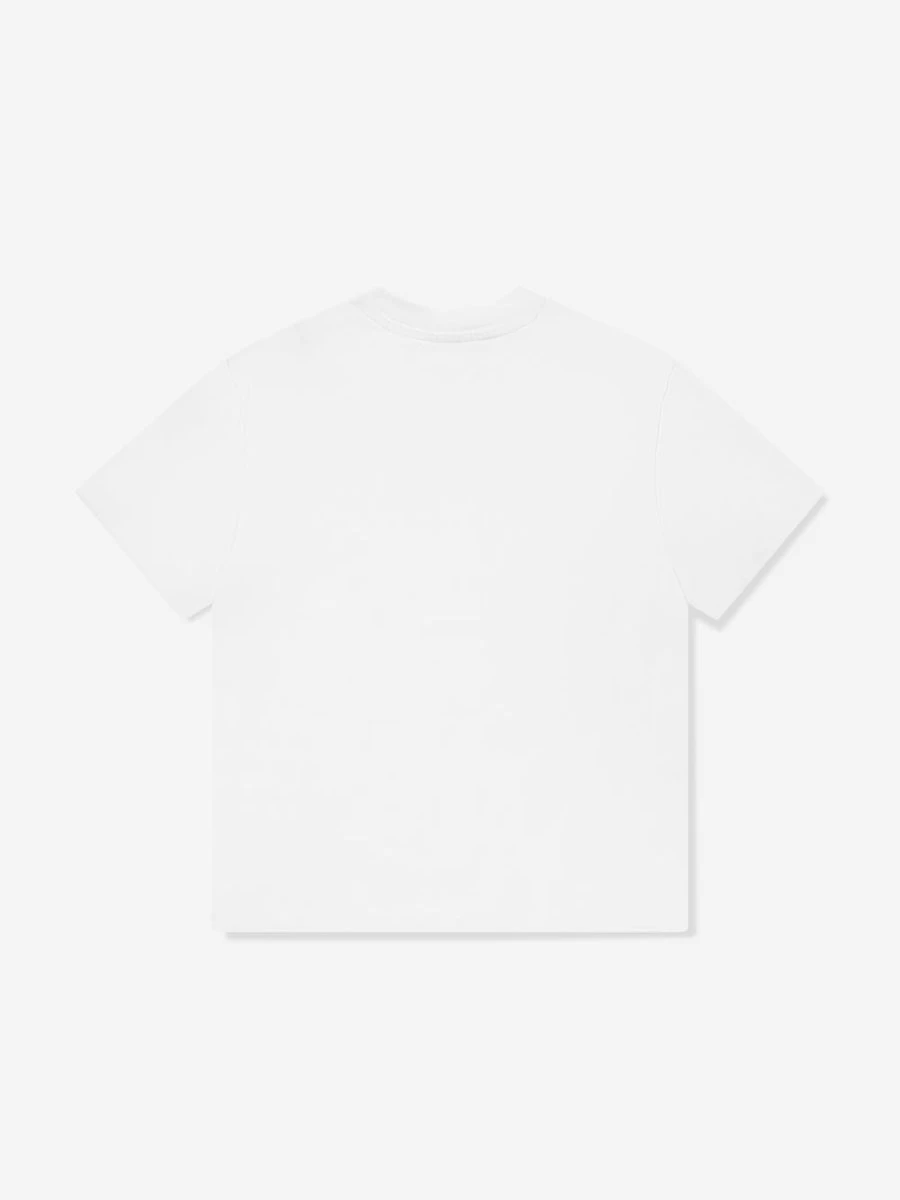 Off-White Girls Big Bookish Graphic White T-Shirt