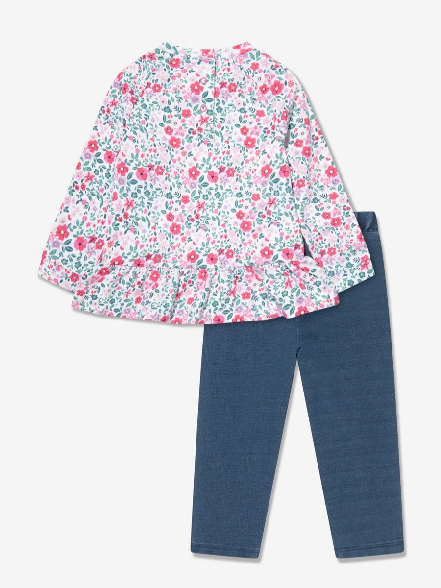 Guess Girls' Colorful Printed Trouser Set for Baby & Toddler